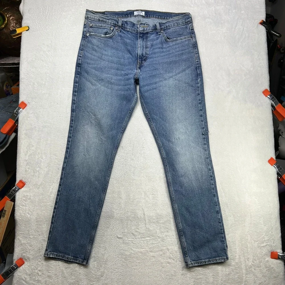 Denizen from Levi's 216 Slim Fit Jeans Men's Blue Denim Stretch Straight - 36X31
